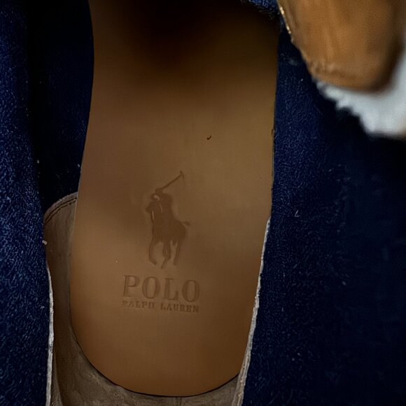 Mens 15 D Polo Country Ralph Lauren Ranger Suede Boots Colorblock Green Blue - Picture 7 of 9